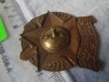 СТРОИМ за НАРОДНАТА РЕПУБЛИКА Стара МНОГО РЯДКА РАНЕН СОЦ НРБ ЕМАЙЛИРАНА МЕДНА ЗНАЧКА на ВИНТ 32606, снимка 8