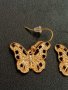 Позлатени обеци " Пеперуда "  , снимка 2
