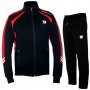 Мъжки спортен екип REDICS 2175, черен с червено, памук и ликра, снимка 1 - Спортни дрехи, екипи - 32541712