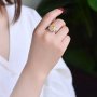Сребърен дамски пръстен с цирконий