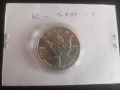 СРЕБРО 1 OZ КАНАДСКИ КЛЕНОВ ЛИСТ 2011 1 УНЦИЯ, снимка 1