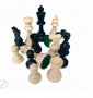 Пластмасови фигури  за шах 72мм  с филц отдолу, снимка 1 - Шах и табла - 37951924