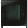 Corsair 4000D Airflow Tempered Glass Mid-Tower, Black, кутия за компютър, PC CASE, снимка 2