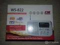 WSTER WS-822,мини FM радио,TF/USB слот, Черен,тонколонка,МР3, снимка 1