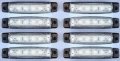 Диодни LED ЛЕД БЕЛИ габарити лед светлини 12V и 24V "рибки", снимка 2