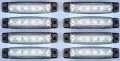 Диодни LED ЛЕД БЕЛИ габарити лед светлини 12V и 24V "рибки", снимка 2