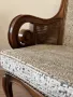 Антикварно кресло с ратан и извити подлакътници, снимка 13