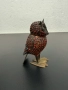 Винтидж месингов бухал / птица с корали. №7724, снимка 3