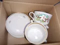 Стар руски порцелан сервиз за чай Големи чаши 6 броя 6 чинийки , снимка 2