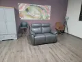 Сив кожен диван двойка, снимка 7