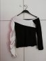Блуза със сатенен ръкав, снимка 1 - Блузи с дълъг ръкав и пуловери - 28818339