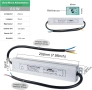 Водоустойчив LED трансформатор 24V 60W IP67 – за външно осветление, снимка 4
