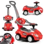 Количка за возене, проходилка, буталка 3 в 1 луксозен клаксон - червен, снимка 1