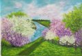 Маслена картина Пролет, снимка 1 - Картини - 32260824