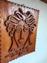 Красиво Дървено Пано Дърворезба, снимка 2