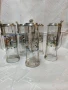 Немски стари стъклени масивни халби 5 броя с животни ,доста масивни 23 см височина., снимка 1