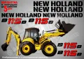 New Holland B110C стикери надписи, снимка 5