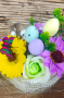 Кошнички с ароматни цветя от пластичен сапун, снимка 3
