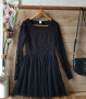 Черна официална къса рокля VILA , снимка 1 - Рокли - 44874390