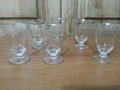 Ретро стъклени чаши , снимка 1 - Антикварни и старинни предмети - 34718964