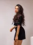 Стилен черен дамски комплект от две части , снимка 4