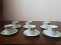 Сервиз за кафе, порцеланов 6 броя чаши и чинийки, общо за 5,00 лева, снимка 1