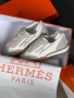 Hermes Дамски Сиви Маратонки👟Дамски Спортни Обувки В Сив Цвят Хермес Код E1060, снимка 3