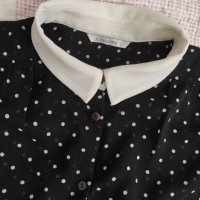 Блуза на точки Calliope с якичка р-р M/ L, снимка 3 - Ризи - 33677089