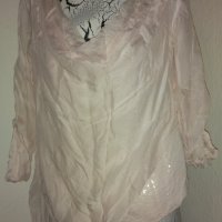 🌸🌷🍃🍀 JDC розова блузка с пайети✨, снимка 4 - Блузи с дълъг ръкав и пуловери - 27047212