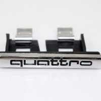 Емблема Лого Предна решетка за Ауди AUDI Quattro Хром, снимка 4 - Аксесоари и консумативи - 32931220