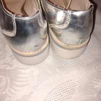 Зара дамски / детски  обувки  в сребристо, снимка 5 - Други - 38493176
