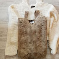 Дамски плетен половер с голо рамо, снимка 5 - Блузи с дълъг ръкав и пуловери - 34850495