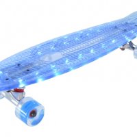 Светещ ЛЕД детски скейтборд - LED, Пениборд - Penny Board, снимка 3 - Скейтборд, ховърборд, уейвборд - 38089361