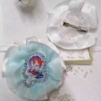 Ариел малката русалка. В нежно синьо и  бяло! , снимка 4 - Шноли, диадеми, ленти - 32375063