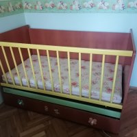 Бебешка кошара с матрак , снимка 3 - Мебели за детската стая - 42948859