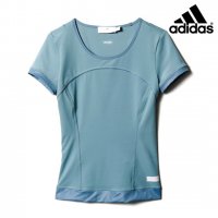 adidas by stella mccartney - страхотна дамска тениска КАТО НОВА, снимка 2 - Тениски - 32830817