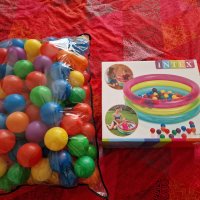 Детски надуваем басейн Intex + цветни топки, снимка 1 - Други - 43787742