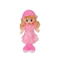 Мека парцалена кукла с шапка, 36 см, варианти Код: 55596, снимка 2 - Кукли - 44015812