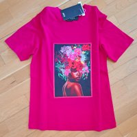 Дамска розова тениска., снимка 1 - Тениски - 44081721