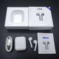 Опитайте най-новите безжични слушалки i12 TWS, снимка 7 - Слушалки, hands-free - 42967664