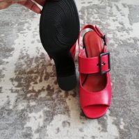 Модерни дамски сандали в червен цвят. Промо цена само 69.00 лева. , снимка 6 - Сандали - 33666977