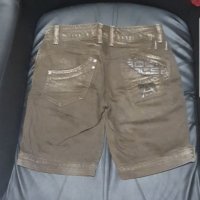 Дънки в кафяв цвят , снимка 2 - Къси панталони и бермуди - 26421871