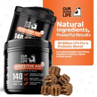 Храносмилателна добавка за кучета, пре и пробиотици, без ГМО, веган - 140 дъвки , снимка 9 - За кучета - 44086644