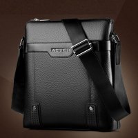 Стилна мъжка ръчна кожена чанта черна; модел №1, снимка 6 - Чанти - 37985456