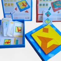 ТОП! Два модела Дървени блокчета - мозайка пъзел + рисуване с 60 карти, снимка 4 - Образователни игри - 38551623