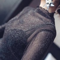 Дамска дантелена блуза, снимка 3 - Блузи с дълъг ръкав и пуловери - 43132460