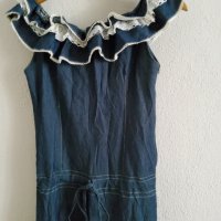 Уникална макси рокля в тъмносин деним, снимка 5 - Рокли - 37755537