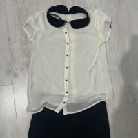 Панталон Zara с риза Zara размер XS, снимка 1 - Ризи - 44060623