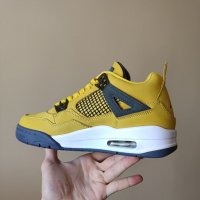 Nike Air Jordan 4 Retro Lightning Yellow Pikachu Нови Кецове Обувки Маратонки Размер 39 , снимка 5 - Кецове - 38295780