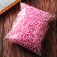 Силиконови ластици за плитки - Розови 1000 броя пакет , снимка 1 - Аксесоари за коса - 37873211